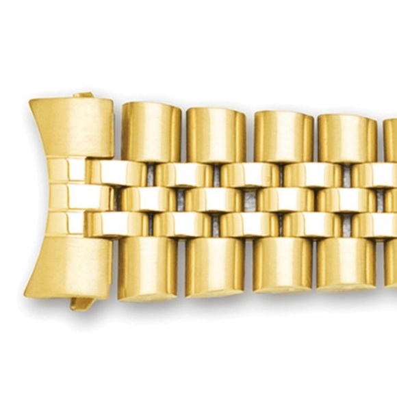 Hadley Roma Men’s Gold Watch Band Bracelet - Picture 3 of 6